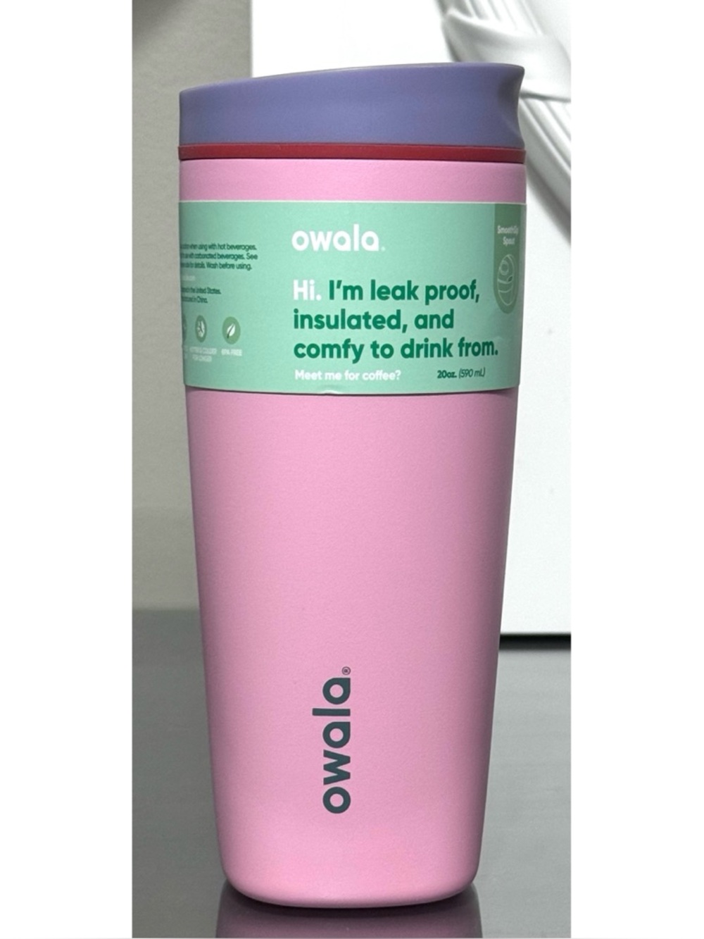 OWALA 20oz‎ SmoothSip Slider, SUGAR HIGH